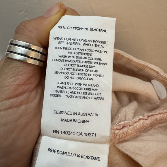 ROLLA'S EASTCOASTST FLARE BALLET PINK CORDUROY SZ 27 WORN ONCE - Picture 7 of 9